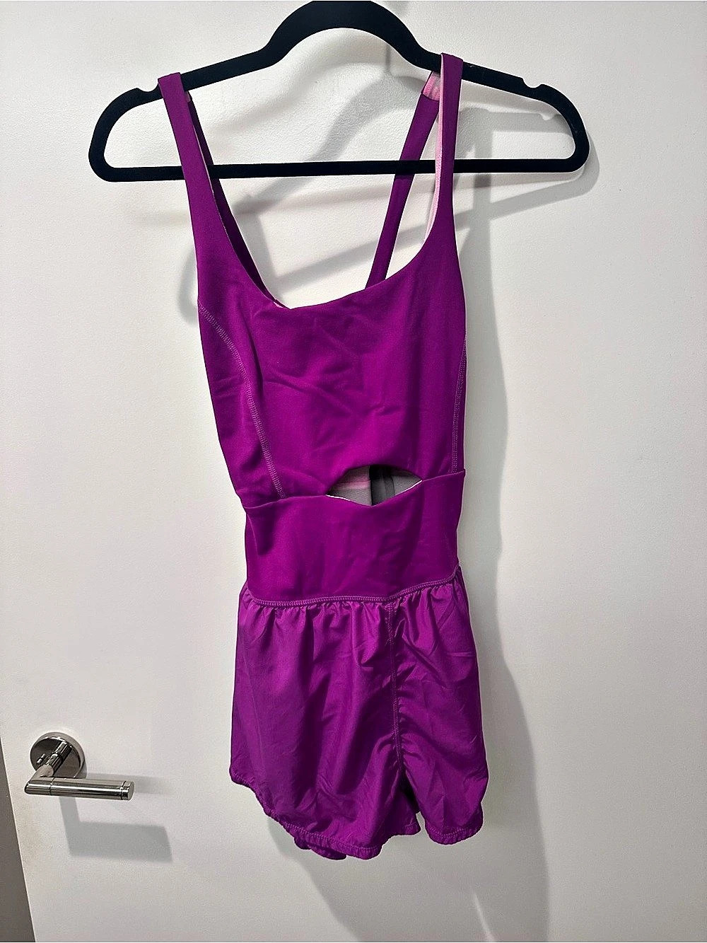 Free People Movement Righteous Runsie Purple Athletic One Piece